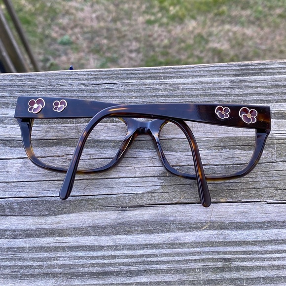 Kirkland Signature hedges glasses frames brown Havana floral 55[]18 135 - Picture 12 of 13